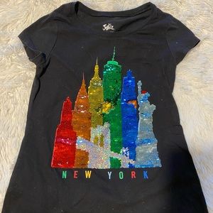 Justice girls New York shirt